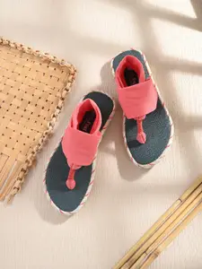 FRESH 1947 FEET Women Yoga Mat Velvet T-Strap Flats