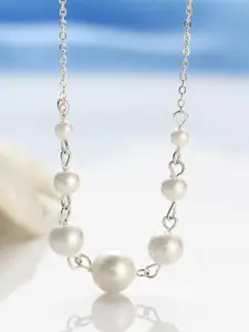 Jewels Galaxy Women Silver-Plated Necklace