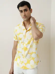 RARE RABBIT Men Slim Fit Floral Printed Casual Shirt