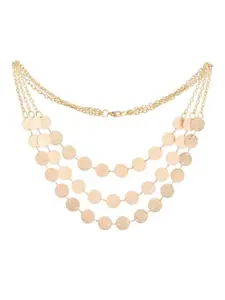 Jewels Galaxy Women Gold-Plated Layered Necklace