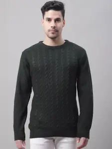 Cantabil Men Cable Knit Acrylic Pullover