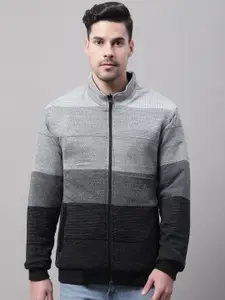 Cantabil Men Colourblocked Reversible Bomber Jacket