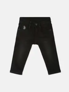 U.S. Polo Assn. Kids Girls Mid-Rise Light Fade Slim Fit Clean Look Jeans