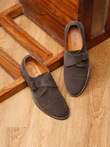 LOUIS STITCH Men Lightweight Suede Monk shoes