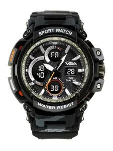 V2A Men Straps Analogue Multi Function Watch V2A-1708MC-Black-01