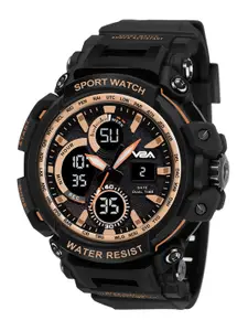 V2A Men Analogue and Digital Waterproof Multi Function Watch V2A-1708