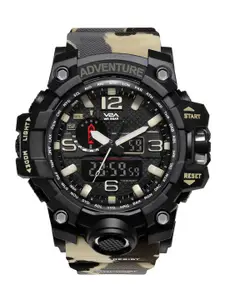 V2A Men Camouflage Analogue and Digital Multi Function Watch V2A-1545MC