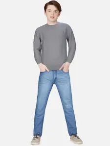 Gini and Jony Boys Self Design Wool Pullover Sweater