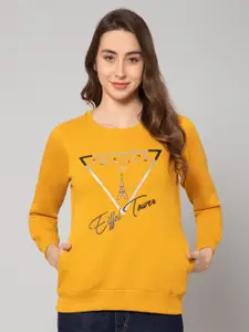 Cantabil Women Typography Printed Sweatshirt