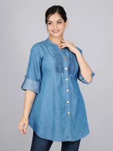 SUMAVI-FASHION Women DENIM Cotton Casual Shirt