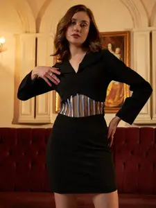 Athena V-Neck Bodycon Dress