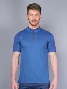 Technosport Mock Neck Antimicrobial Slim Fit T-shirt