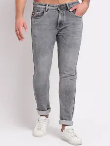 LOUIS STITCH Men Grey Urban Slim Slim Fit Heavy Fade Stretchable Jeans