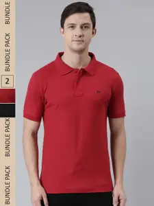 Force NXT Pack Of 2 Polo Collar Super Combed Cotton T-Shirt