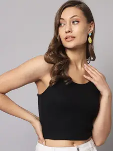 AAHWAN Styled Back Shoulder Straps Crop Top