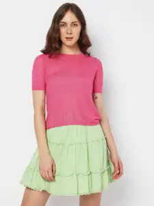 Vero Moda Self Design Extended Sleeves Top