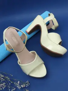 ICONICS Open Toe Platform Heels