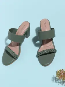 ICONICS Women Open Toes Block Heels