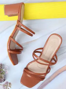 ICONICS Women Open Toes Block Heels