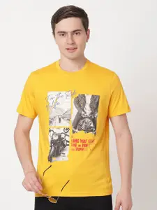 Wrangler Men Graphic Printed Cotton T-shirt