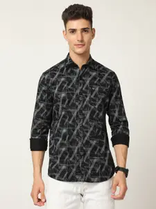 Classic Polo Men Slim Fit Printed Cotton Casual Shirt