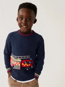 Marks & Spencer Boys Graphic Printed Pure Cotton Pullover