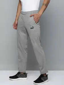 Puma Men Pure Cotton Solid Mid Rise Jersey Regular Fit Track Pants