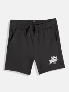 Puma Boys ESS+ STREET ART Pure Cotton Regular Fit  Shorts
