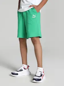 Puma Boys Super Puma Graphic Printed Pure Cotton Regular fit Shorts