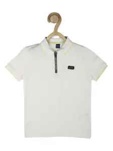 Peter England Boys Polo Collar Cotton T-shirt