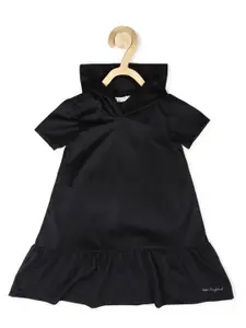 Peter England Girls Hooded A-Line Dress