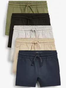 NEXT Boys Pack of 5 Pure Cotton Regular Shorts