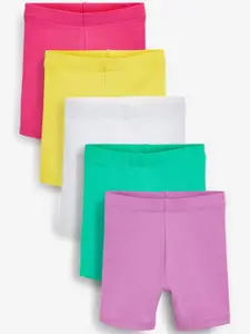 NEXT Girls Pack Of 5 Cycling Shorts