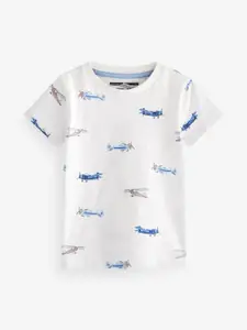 NEXT Boys Conversational Printed Pure Cotton T-shirt