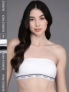 NEXT Pack of 2 Bandeau Bras -  Non-Wired Lightly Padded