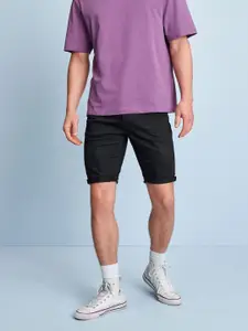 NEXT Men Skinny Fit Mid-Rise Denim Shorts