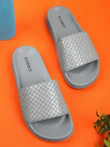 ICONICS Women Printed Open Toe Sliders