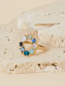 Accessorize Eclectic Crystals Studded Finger Ring