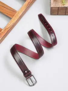 LOUIS STITCH Men Tang Leather Wide Belt