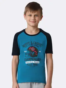 Van Heusen Boys Printed Pure Cotton Cotton Smart Tech Easy Stain Release T-shirt