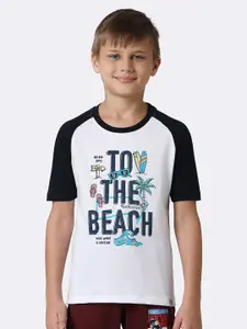 Van Heusen Boys Typography Printed Pure Cotton T-Shirt