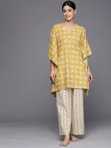 Libas Floral Printed Pure Cotton Night Suit