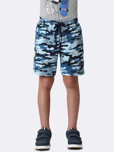 Van Heusen Boys Camouflage Printed Regular Fit Sports Shorts