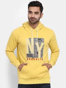 V-Mart Men Printed Hooded Sweatshirt