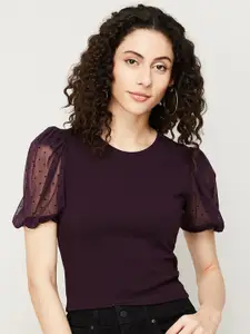 Ginger by Lifestyle Regular Puff Sleeves Top