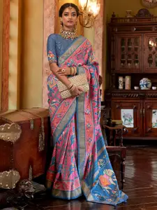 Anouk Woven Design Ethnic Motifs Zari Pochampally Saree