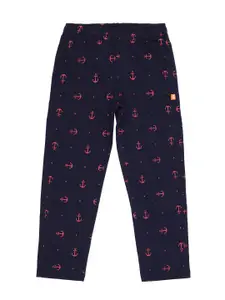 PROTEENS Boys Mid-Rise Printed Cotton Track Pants