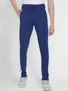 U.S. Polo Assn. Denim Co. Men Colourblocked Straight-Fit Pure-Cotton Track Pants