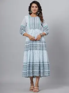 Juniper Women Printed Flared Maxi Dress