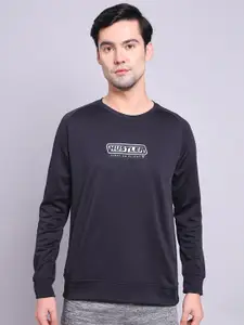 Technosport Men Printed Round Neck Antimicrobial Active Rapid Dry sweatshirt